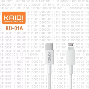 Cabo de Dados e Carregamento Turbo Tipo-C para Lightning (1m)